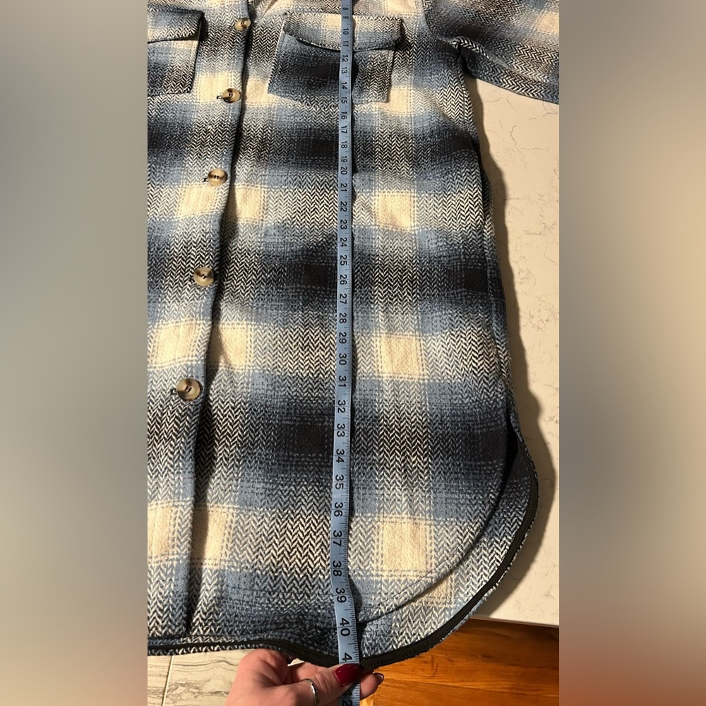 NWOT Sweet Lovely by Jen Outdoor Nights Coat Blue - Picture 11 of 12